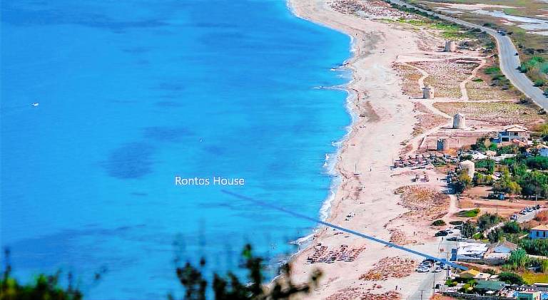 Villa with terrace, yard & BBQ in Lefkada