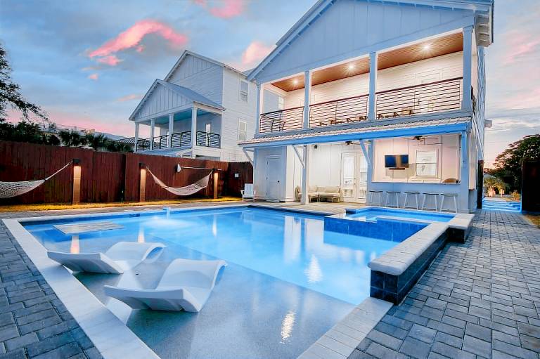 Breathtaking Beach House – 3-Min Walk to the Sand! Private Pool & Firepit — photo 3