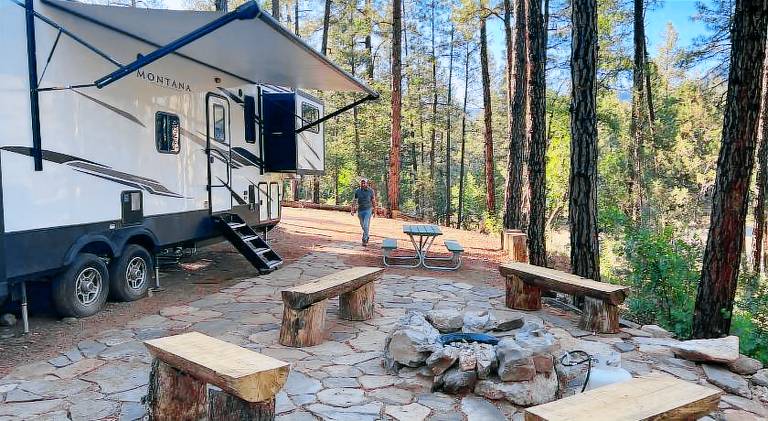 Luxury Glamper Retreat 14 Forest Site in Payson, AZ