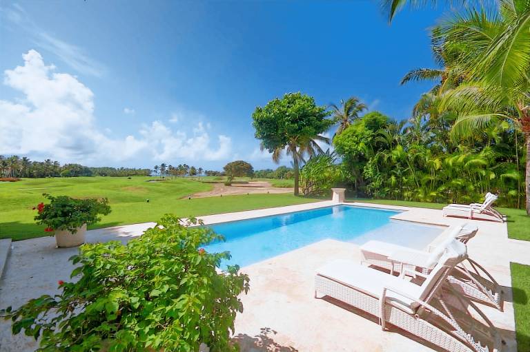 Villa with terrace, pool & yard | Golf view in Punta Cana