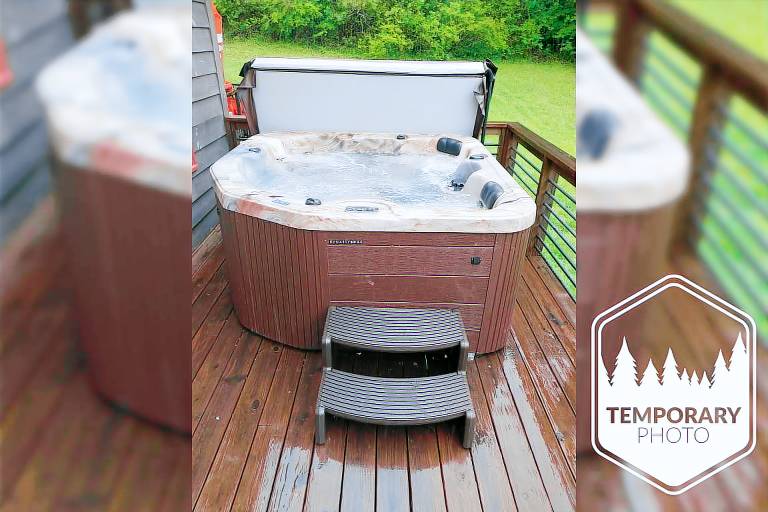 Cabin with hot tub, grill & patio | Mountain view — photo 2