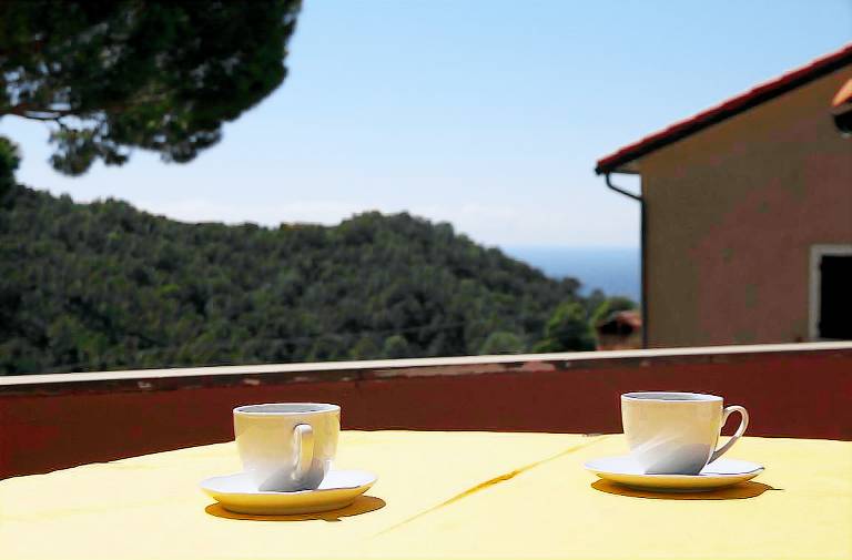 Apartment with barbecue & patio in Moneglia