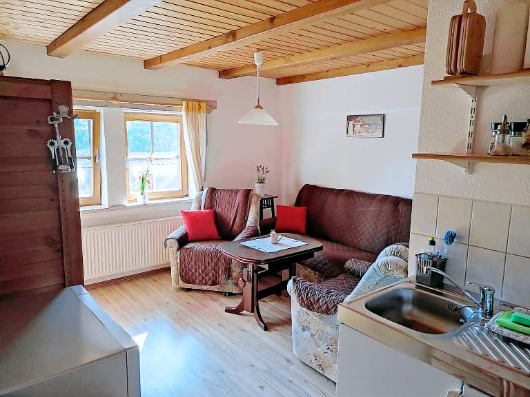 Holiday apartment with patio, barbecue & garden | Nature view in Bad Langensalza
