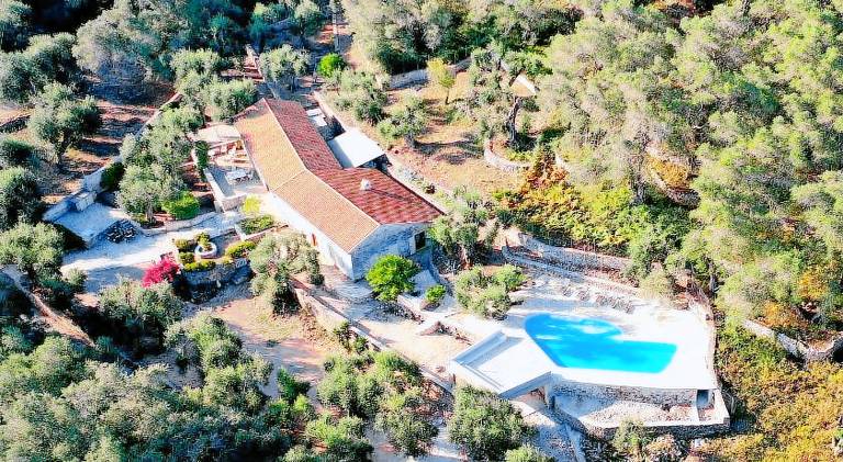 Villa with yard, patio & private pool in Paxos