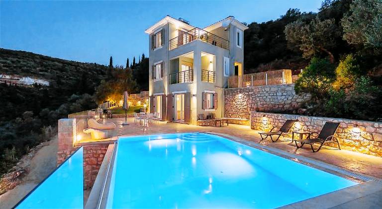 Villa with private pool, yard & terrace | Perfect for remote work | Pet-friendly in Lefkada