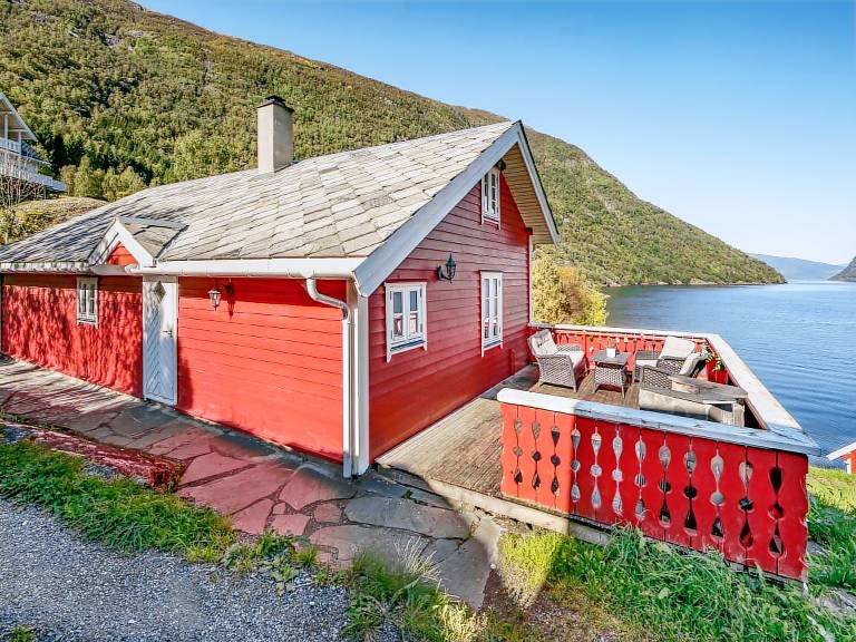 Ferienhaus mit Hund in Vik, Norwegen für max. 4 Personen