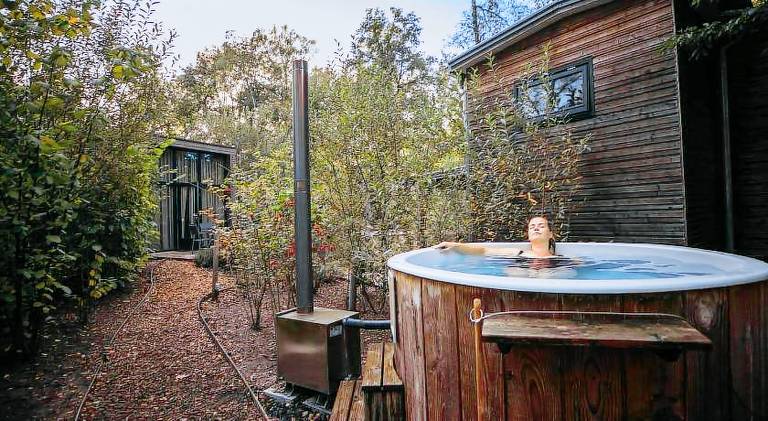 Chalet with private pool, terrace & yard — photo 3