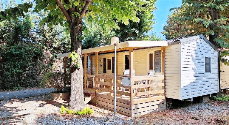 Chalet with pool in Arcola