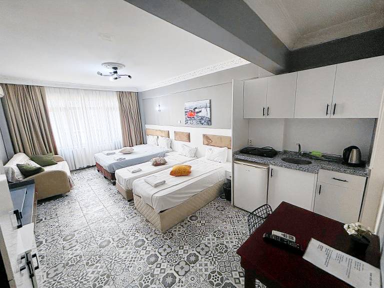 Pleasant rental apartment with patio | Next to Taksim Square | Suitable for remote work | Pets allowed in Istanbul