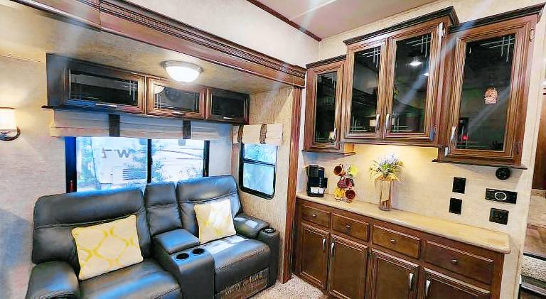 Cozy two bedroom and two full bath with golf cart