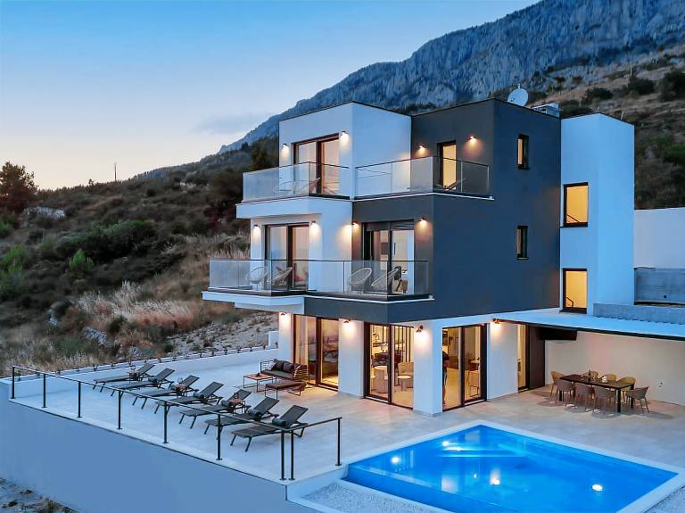 Ferienhaus in Lokva Rogoznica, Strand, Kroatien f&uuml;r max. 8 Personen