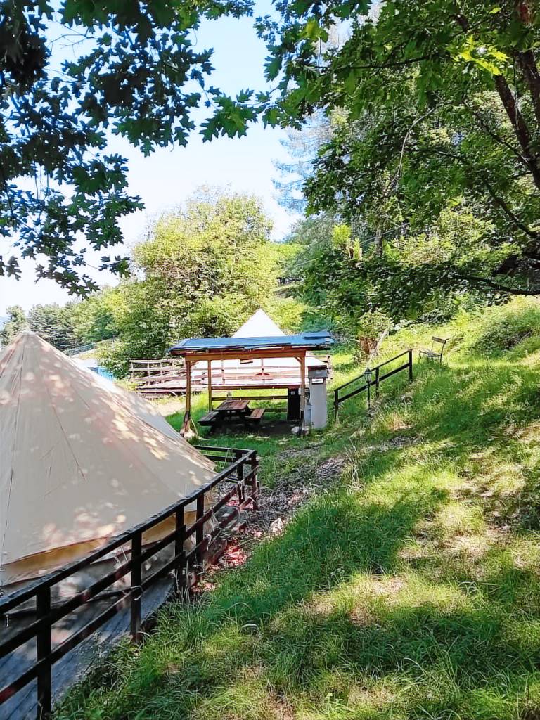 Glamping C Selva Tenda Quercia with BBQ, Shared Pool & Wi-Fi in Porlezza