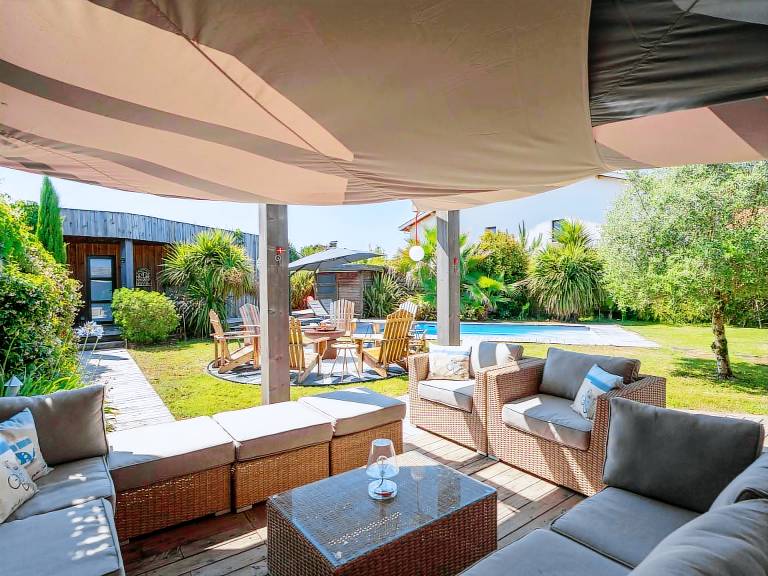 Family loft-style house in Biscarrosse - 10 people, pool — photo 5