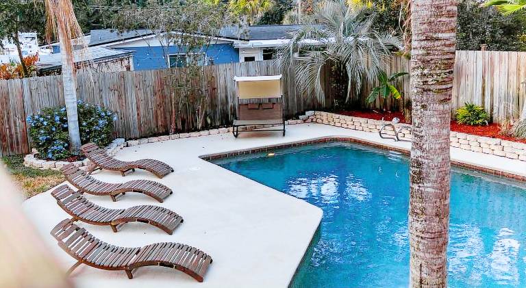 Vacation home with hot tub & pool | Suitable for remote work in Jacksonville Beach, FL