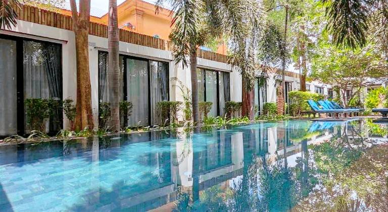 Family-Style 3-Bedroom Unique Villa by Tunnel in Siem Reap