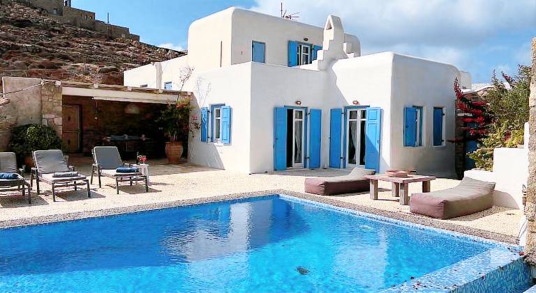 Fully equipped villa with terrace, yard & private pool | Next to the beach | Perfect for remote work | Pet-friendly in Mykonos