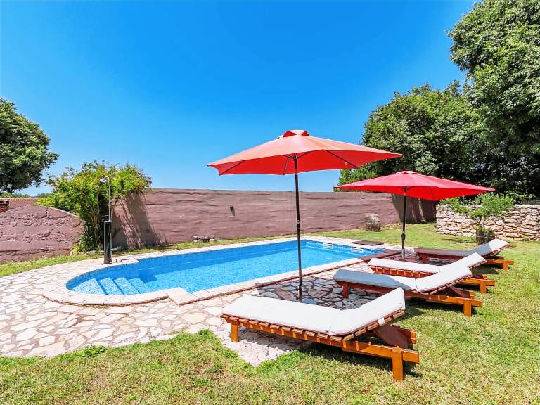 Ferienhaus in Valtura, Muntić f&uuml;r max. 6 Personen