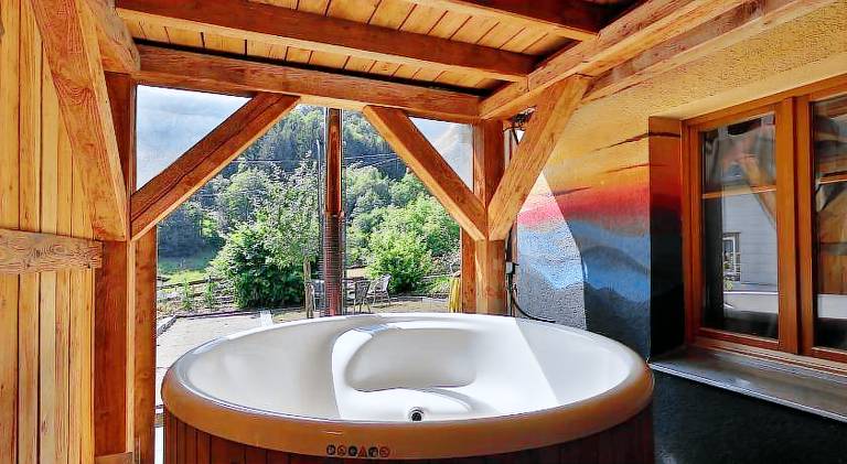 Le Chalet du Tanet spa sauna terrasse en Alsace — photo 3
