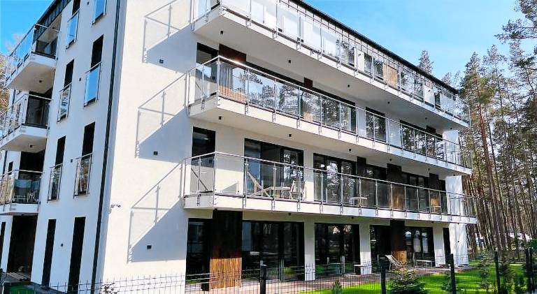 Serviced apartment with patio & garden in Ustka