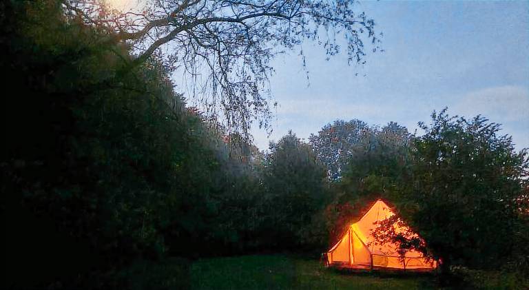 Tente glamping "bluebird" a la Ferme de la Cheveche — photo 5