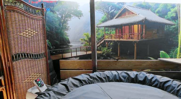 "Tempat Senang" chalet on the beautiful Veluwe with airco sauna bbq jacuzzi beamer and dog — photo 4