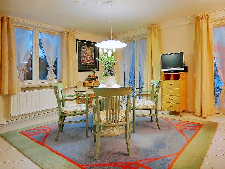 Rental apartment with barbecue, terrace & yard | Garden view in Scheidegg
