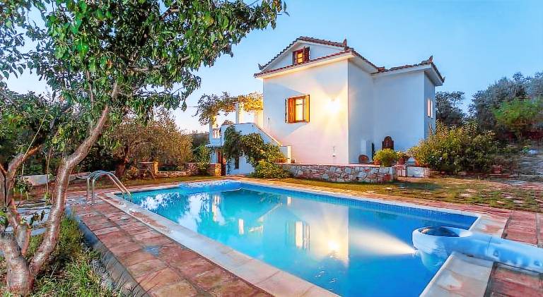 Villa with private pool, patio & yard in Skopelos