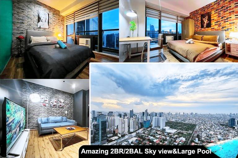 Amazing 2BR/2BAL Gramercy Makati HiFloor View 3304 in Pasay