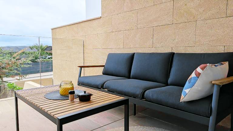 Bungalow with yard, patio & hot tub | Sea view in Alicante