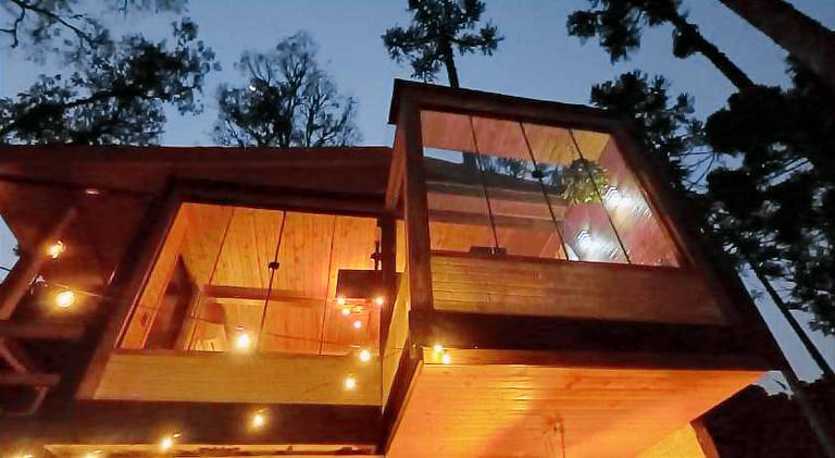 Lodge with garden & hot tub in Urubici
