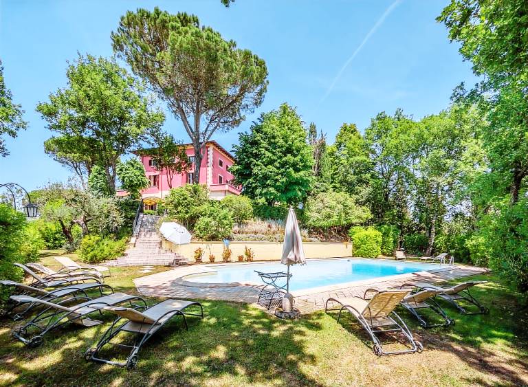 Ferienhaus mit Hund in Chiusi, Toskana f&uuml;r max. 25 Personen