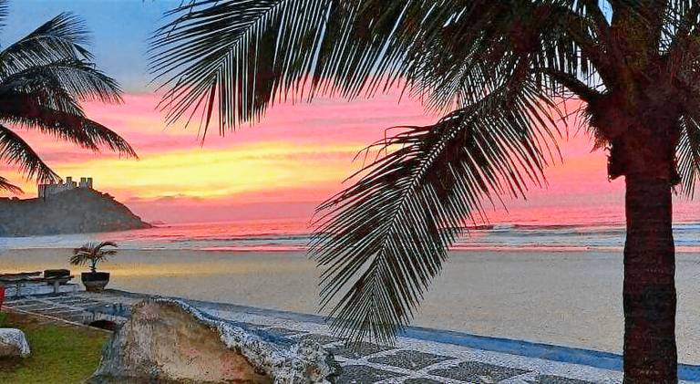 Rental apartment for 4 persons in Guarujá