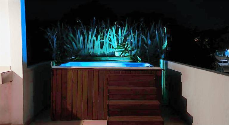 Piscina Aquecida, Jacuzzi, internet veloz, no centro de Serra Grande - Flat Terra - Vila Pitangueira — photo 3