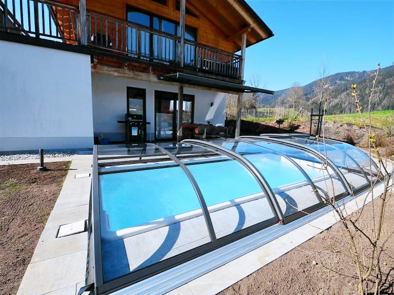 Chalet Alpenzauber mit beheiztem Pool, Inzell — photo 4