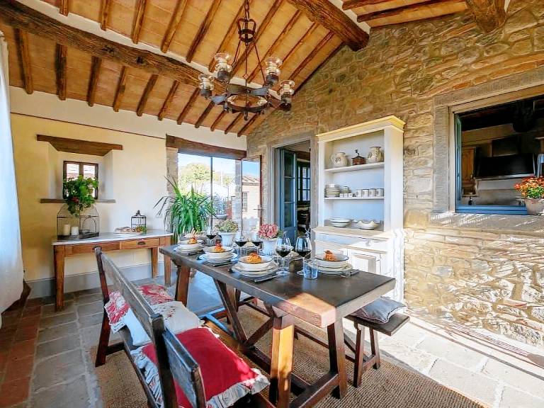 Wohnung in Cortona mit Terrasse, Garten und Grill — photo 5