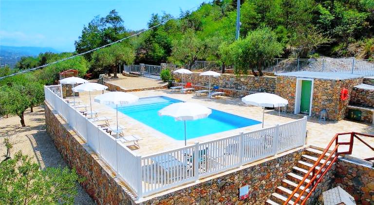 Farm with pool, garden & patio in Loano