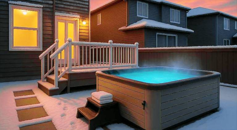 House with hot tub in Edmonton, AB