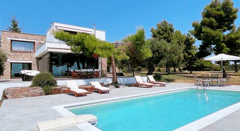 Vatopedi Serenity Pool Retreat by Halkidiki Villas in Sithonia