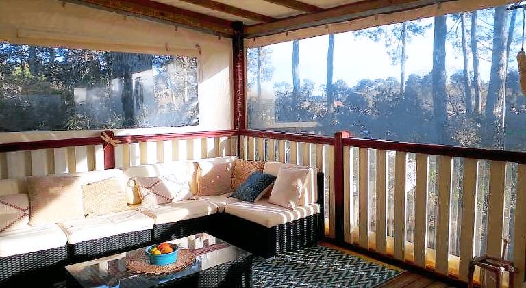 Maison mobilhome sans vis a vis au calme et en hauteur in Lège-Cap-Ferret