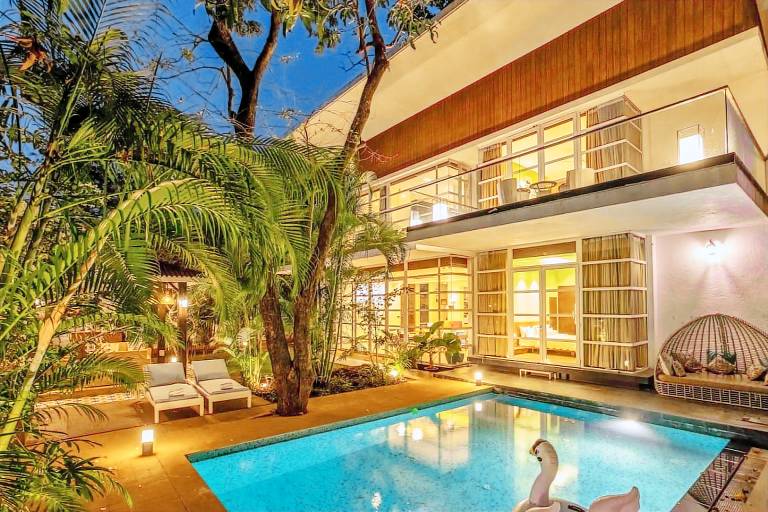 Villa Dahlia 4BHK w Pool 10 min to Baga Beach