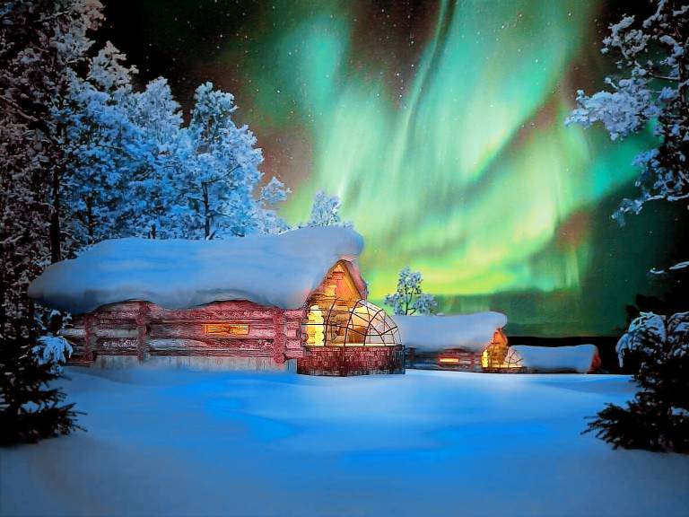 majoitus Kakslauttanen