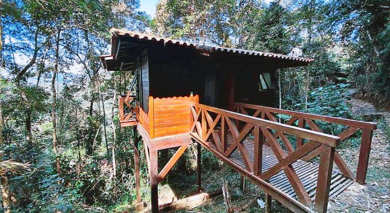 Lodge with yard in Nova Friburgo