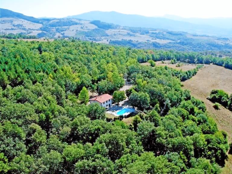 Ferienhaus mit Garten, Grill und privatem Pool | Naturblick