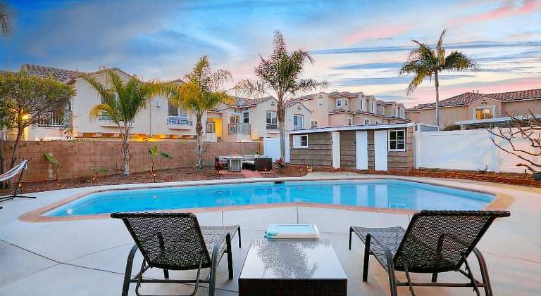 House with pool in Carlsbad, CA