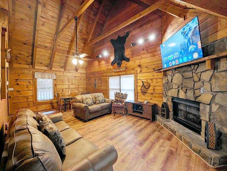 Cabin with terrace & private pool — photo 5