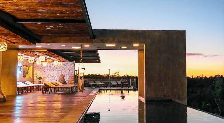 Apartment with terrace, pool & garden in Tulum