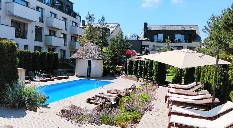 Rental apartment with pool in Palanga