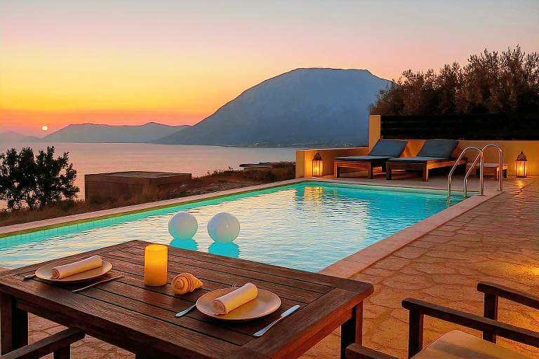 Samos Gem with Private Pool Mandilada Village