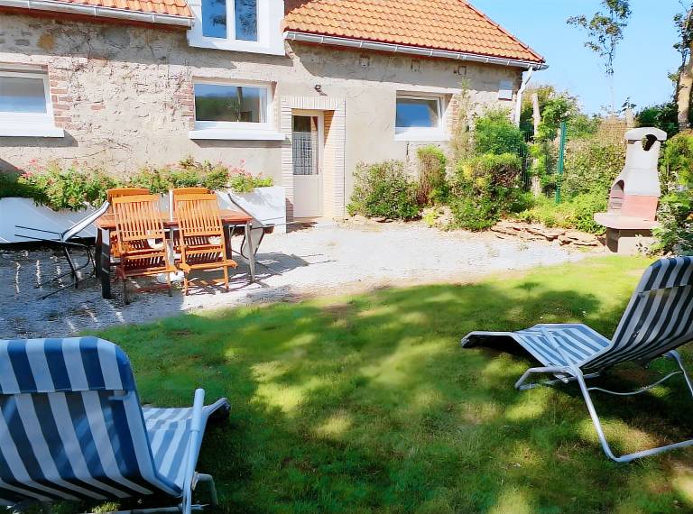 Cottage with barbecue & yard | Garden view in Wissant