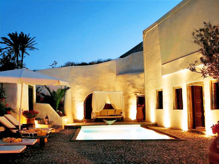 Ferienhaus mit Pool in Megalochori, Santorin f&uuml;r max. 4 Personen